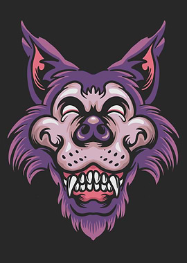 Wolf Face wild beast wolf