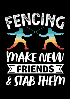 Funny Retro Fencing Gift