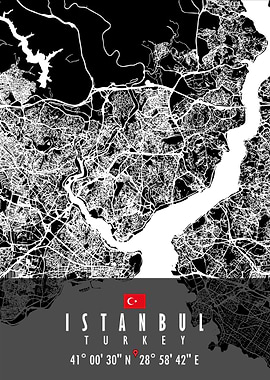 ISTANBUL MAP TURKEY