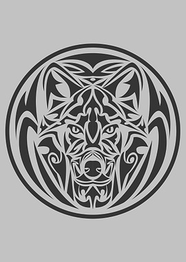 Wolf Logo wild beast wolf