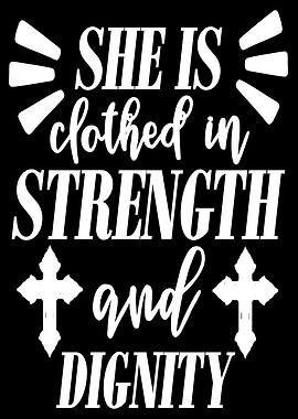 She is clothed in strength