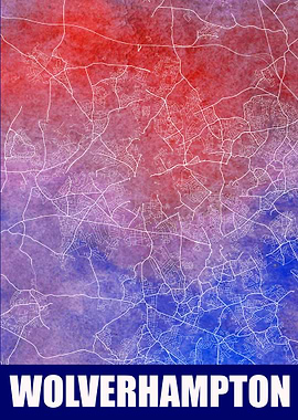Wolverhampton UK City Map
