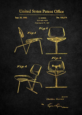 37 Eames Chair Patent Pri