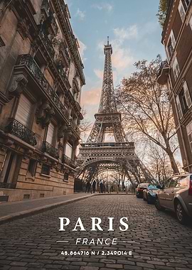 Paris Coordinate Art