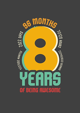 8th Birthday 8 Years Old