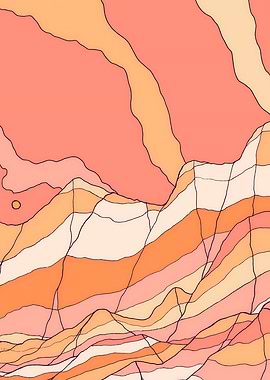Orange sand mountain