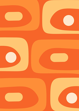 Piquet Orange Midcentury