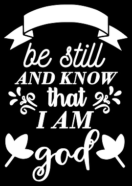 be still and know that i