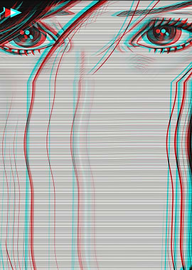 Sad Anime Girl Vaporwave