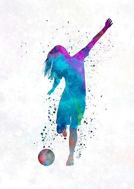 Woman soccer player