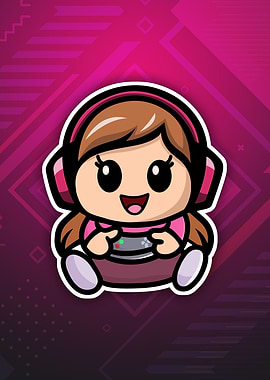Kawaii Chibi Gamer Girl
