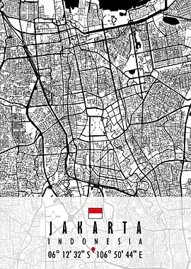 JAKARTA MAP INDONESIA