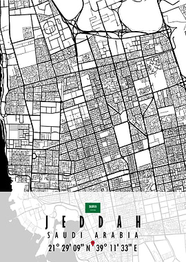 JEDDAH MAP SAUDI ARABIA