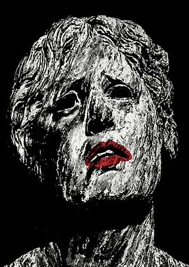 Creepy Head Sculpture Artw