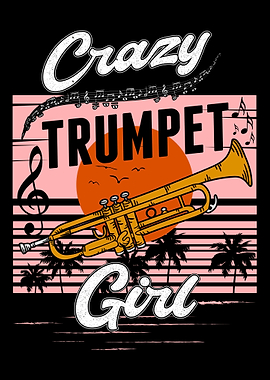Crazy Trumpet Girl Player