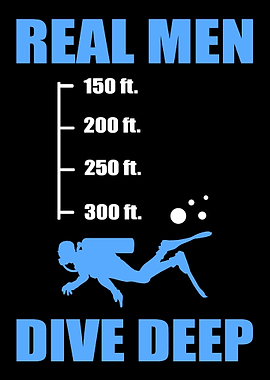 Real men Freediver Gift