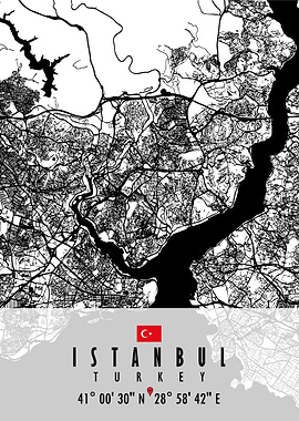 ISTANBUL MAP TURKEY