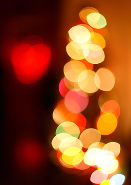 Blurred christmas lights
