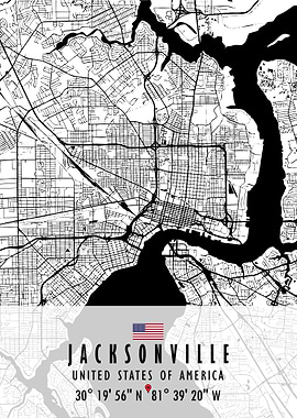 JACKSONVILLE MAP USA