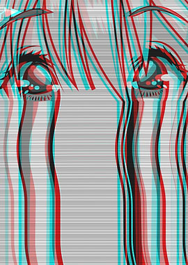 Sad Anime Girl Vaporwave