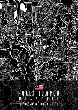 KUALA LUMPUR MAP MALAYSIA