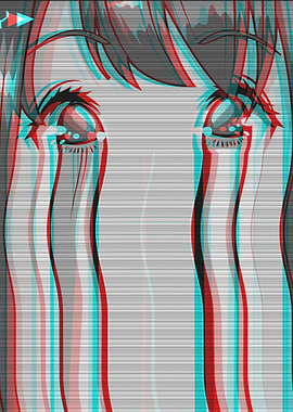 Sad Anime Girl Vaporwave