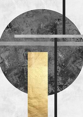 Gray and gold art 01