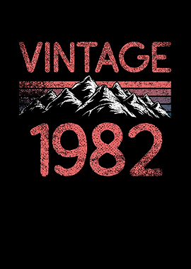 Birthday mountain Vintage