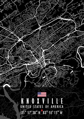 KNOXVILLE MAP USA