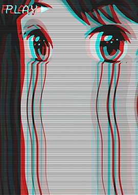 Sad Anime Girl Vaporwave