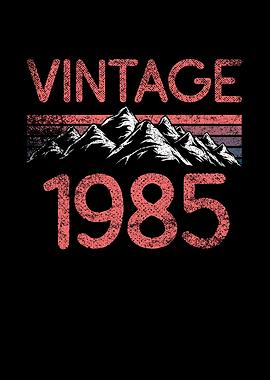 Birthday mountain Vintage