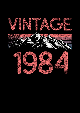 Birthday mountain Vintage
