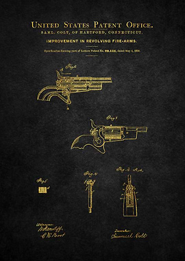 46 1858 Colt Firearm Pate