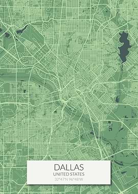 Dallas Green Map