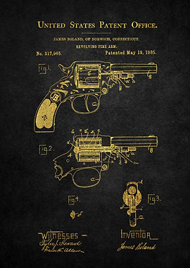 52 1885 Revolver Patent