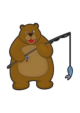 Bear Fishing Fishing rod