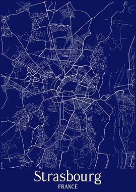 Strasbourg map France