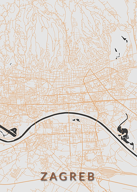 Zagreb Map