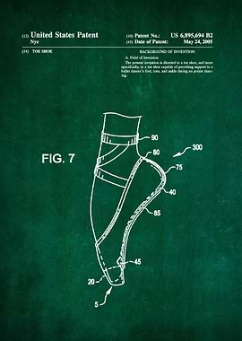 51 Pointe Shoe Patent
