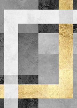 Gray and gold art G