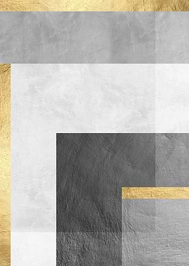Gray and gold art I
