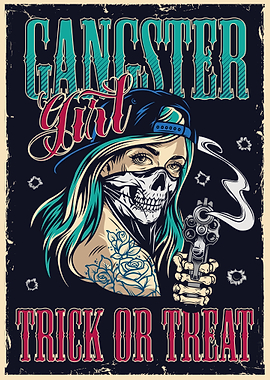 gangster girl tattoo art