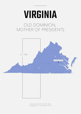Virginia USA map