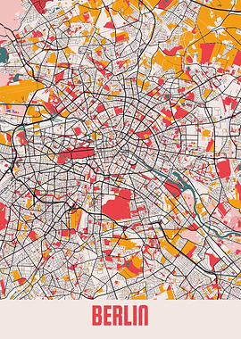 Berlin City Map Germany