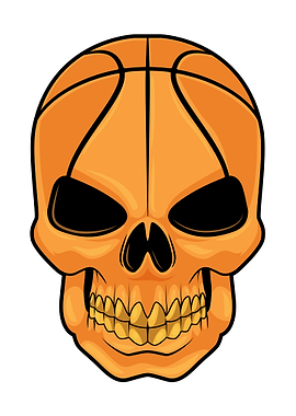 Skull Basketball Sports