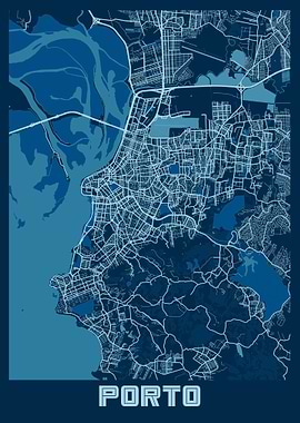 Porto Portugal City Map