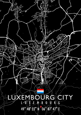 LUXEMBOURG CITY MAP