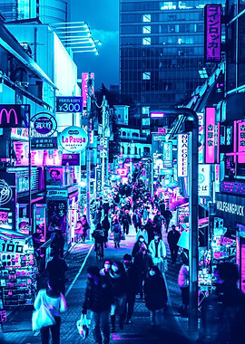 City Neon Night 2077