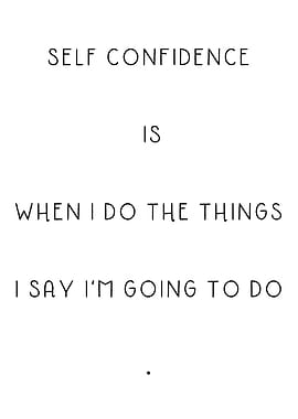 Self confidence reminder