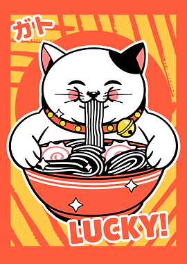 Lucky japanese Cat Ramen